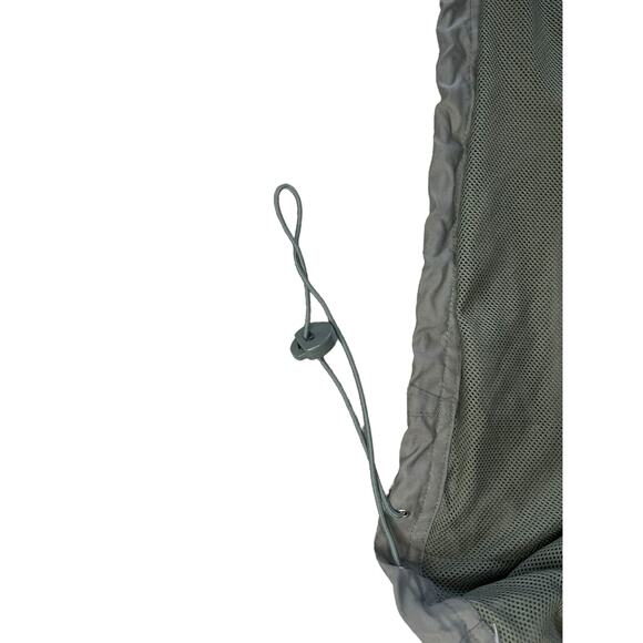 Vintage 2000s Y2K ADIDAS Mens Olive Green Windbreaker Jacket Size XL White Label - Picture 11 of 12